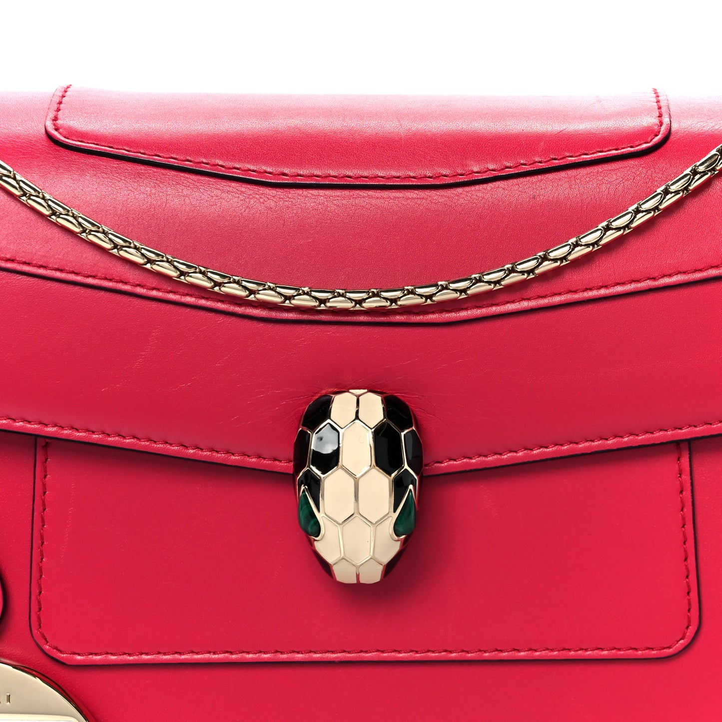 Calfskin Serpenti Forever Shoulder Bag Pink