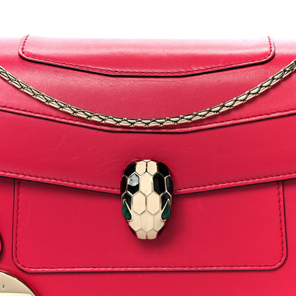 Bulgari Calfskin Serpenti Forever Shoulder Bag Pink 10 of 12