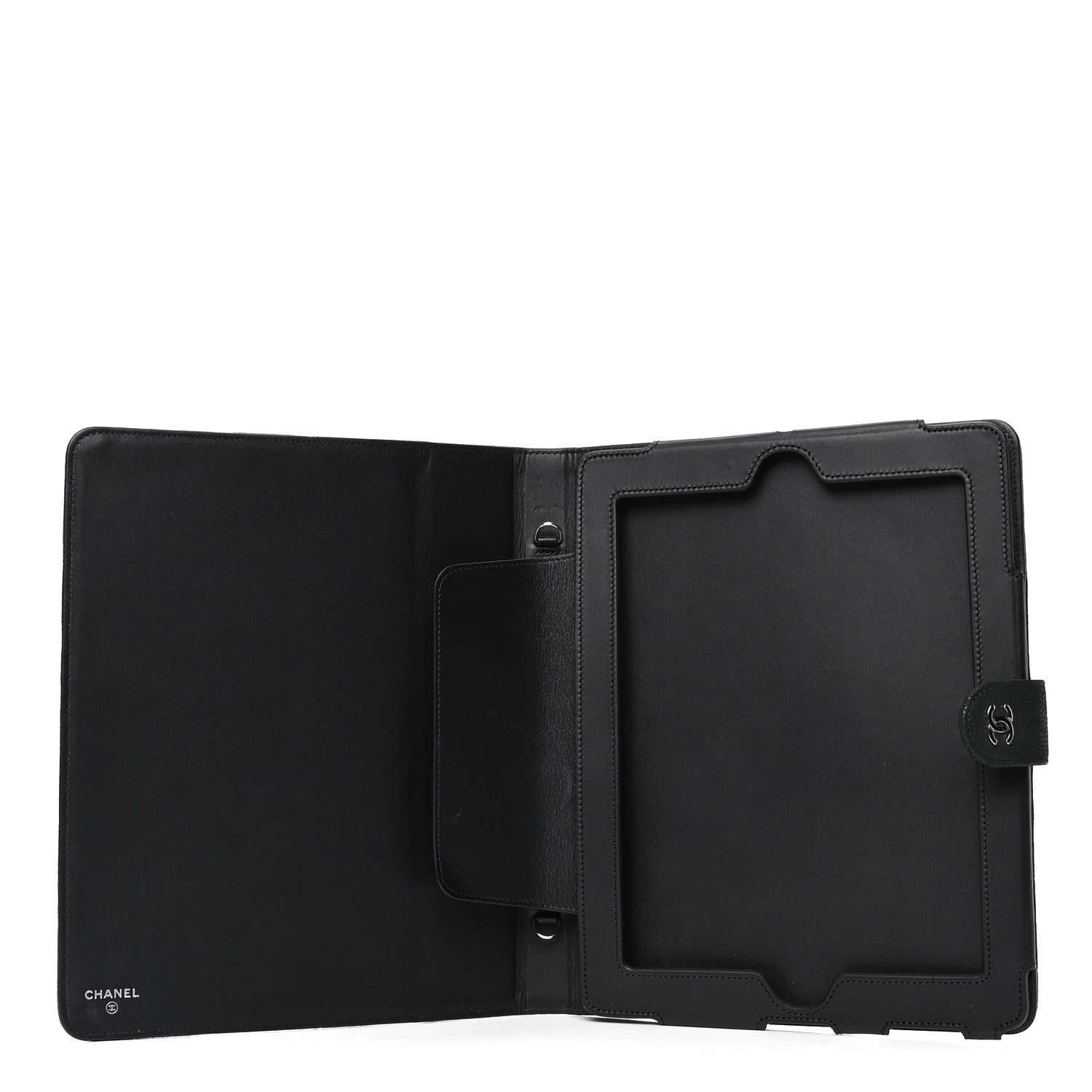 Chanel Iridescent Caviar Quilted Crossbody iPad Holder Black 4 of 4