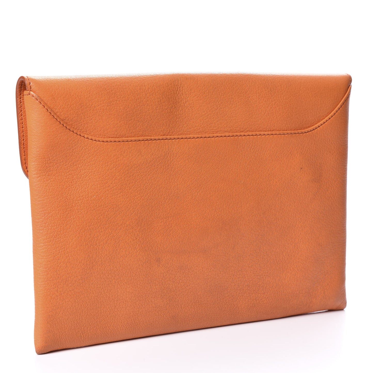 Sugar Goatskin Medium Antigona Envelope Clutch Orange