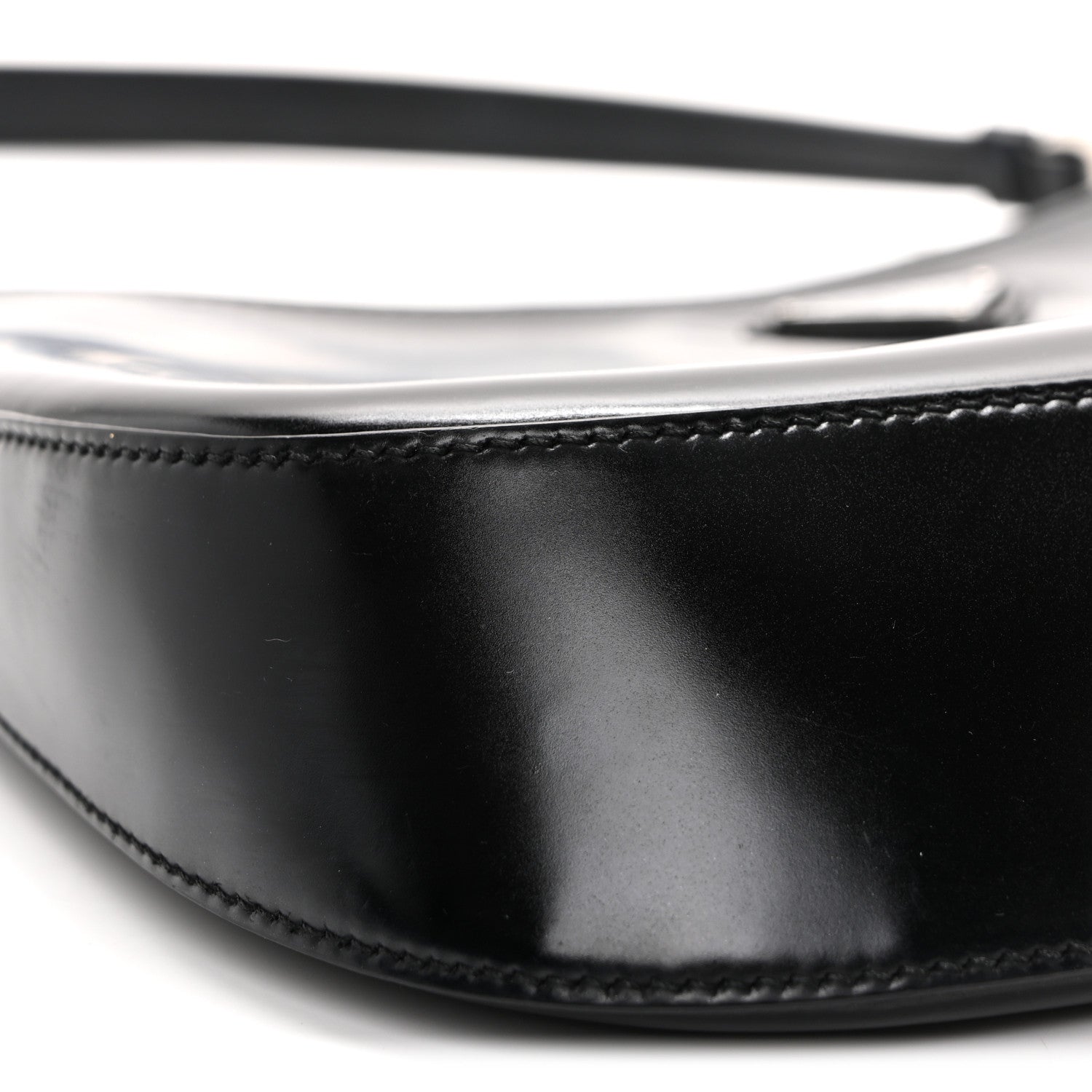 Prada Spazzolato Cleo Shoulder Bag Black 9 of 10
