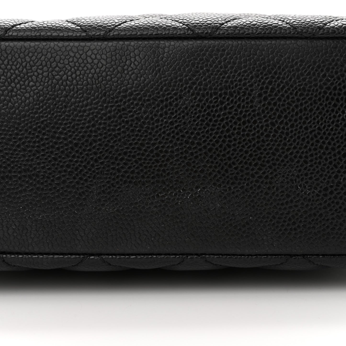 Caviar Quilted Petit Shopping Tote PST Black