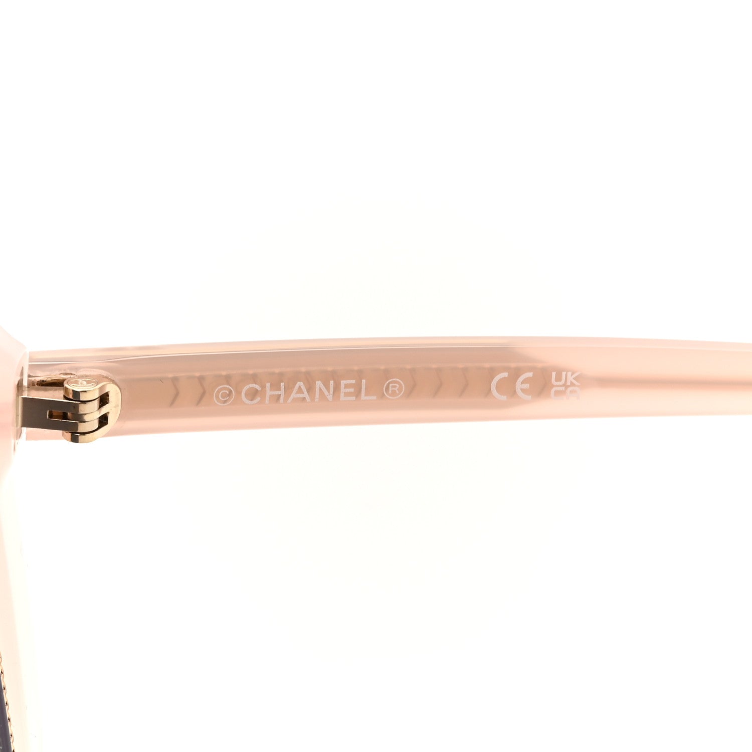 Chanel Acetate Chain Square Sunglasses 71709A Pale Pink 6 of 8