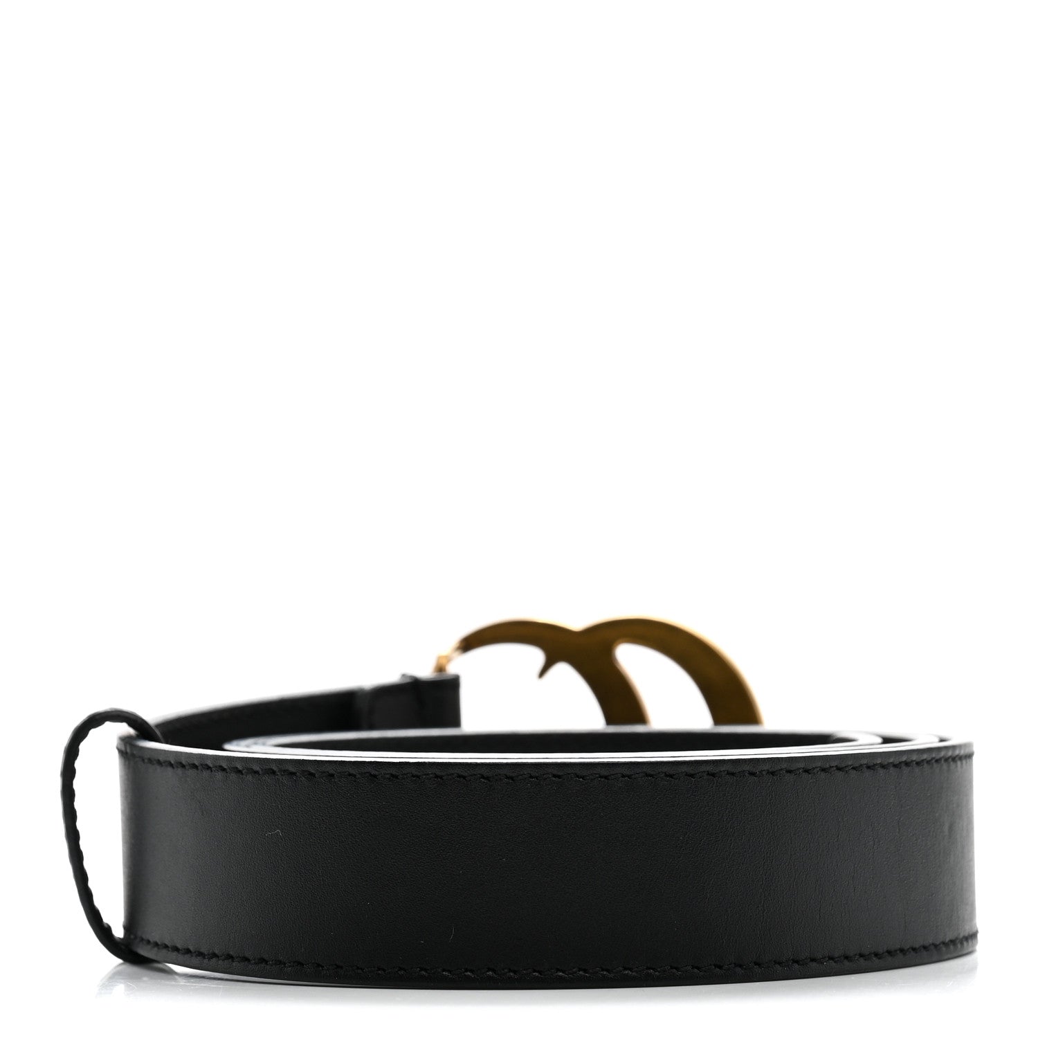 Gucci Calfskin Double G 30mm Belt 80 32 Black 2 of 5