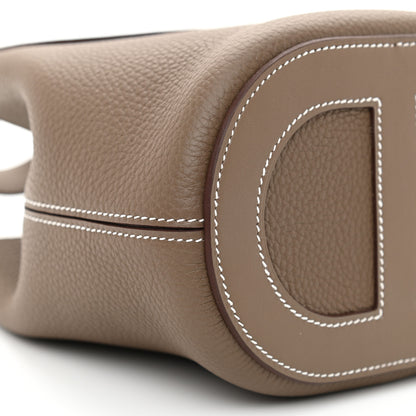 Hermes Taurillon Clemence Swift In-The-Loop 18 Bag Etoupe 8 of 11