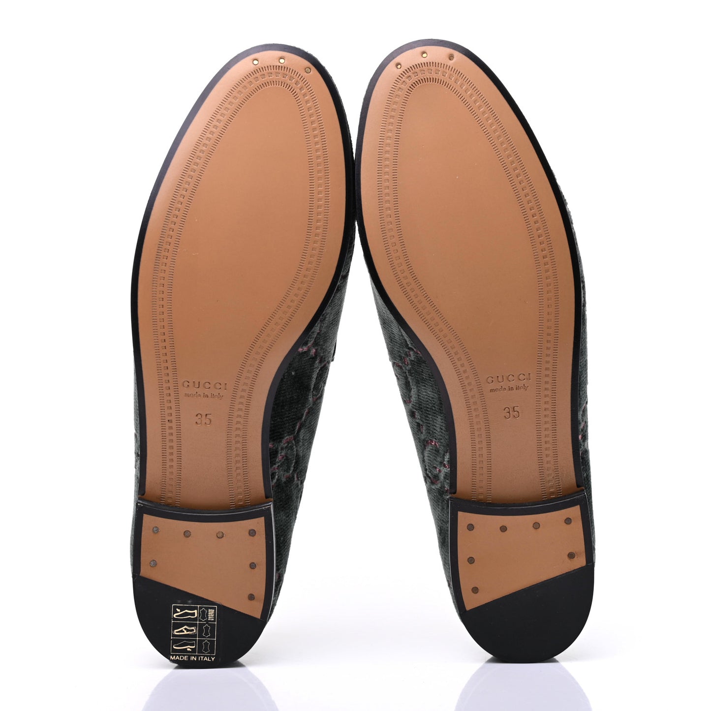 Velvet Malaga Kid GG Monogram Horsebit Womens Jordaan Loafers 35 Avio Dusty Pink Black
