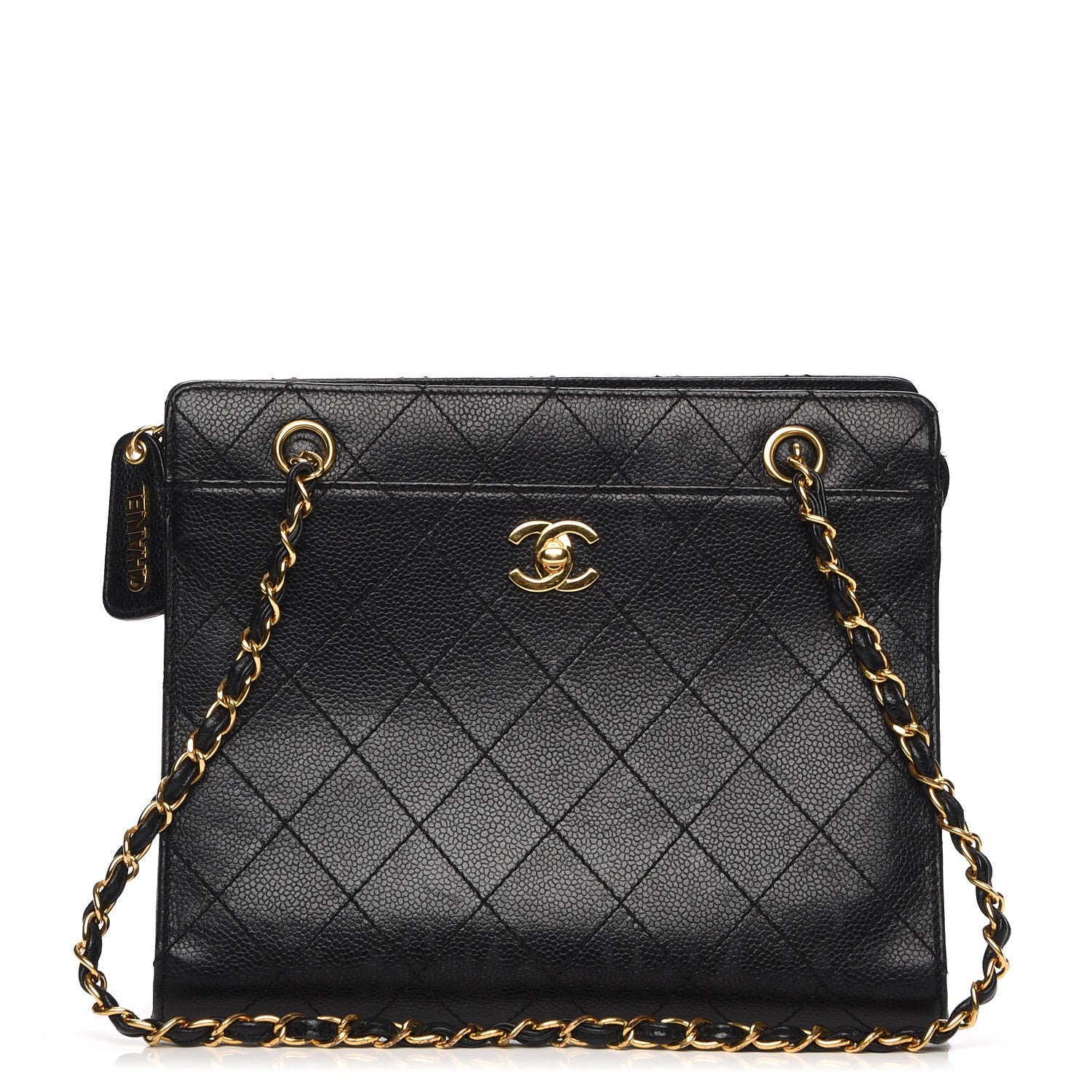 Chanel Caviar CC Shopper Tote Black 1 of 17