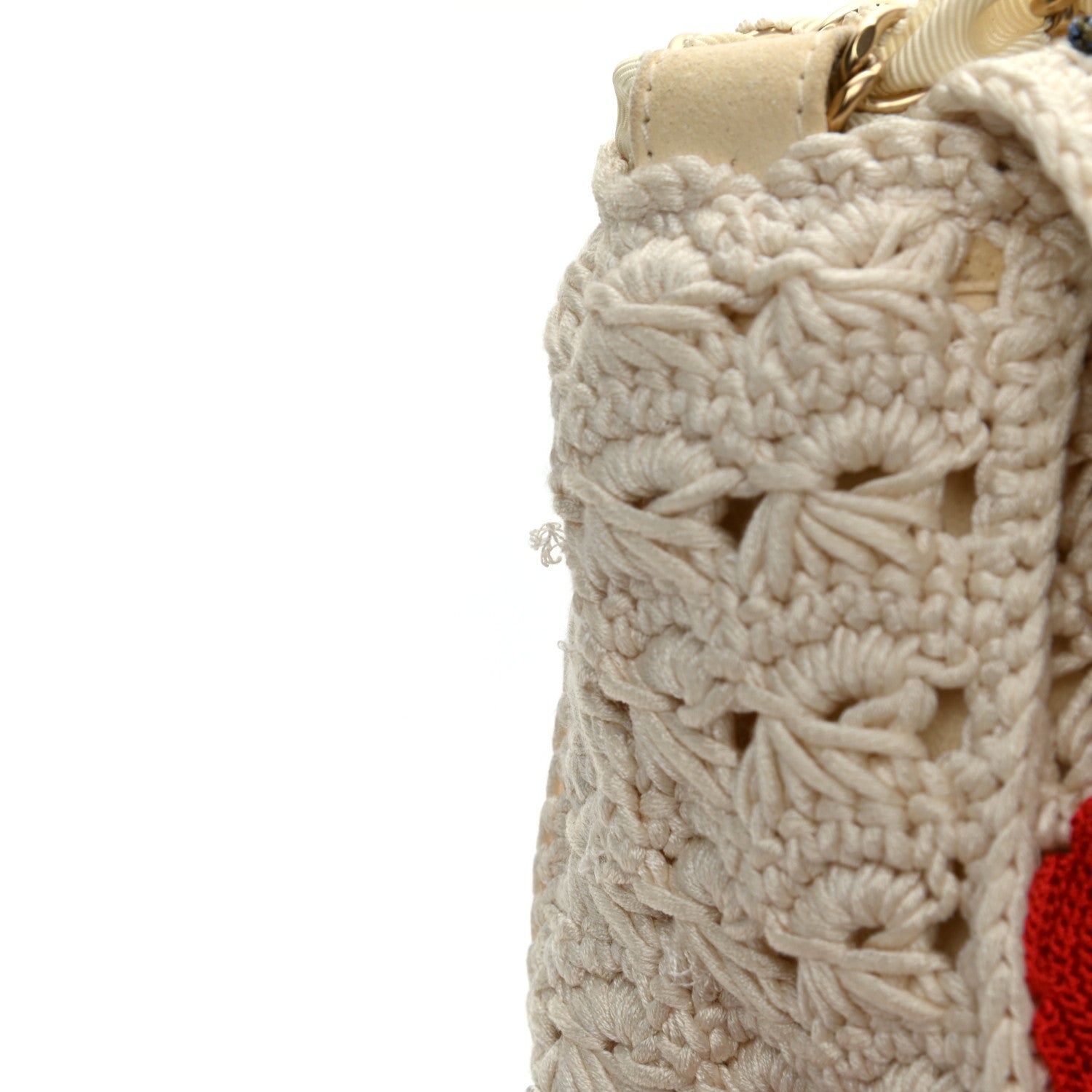 Chanel Crochet Camellia Small Flap Ivory 13 of 14