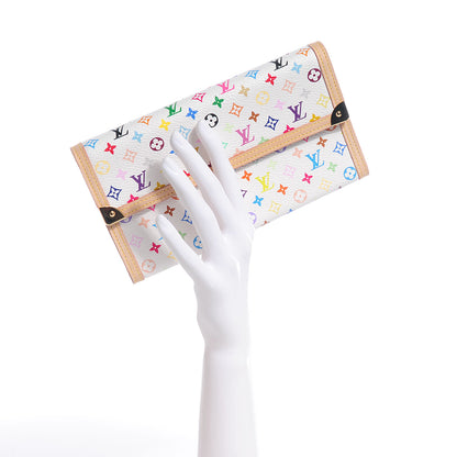 Louis Vuitton Monogram Multicolor Porte Tresor International Wallet White 2 of 7