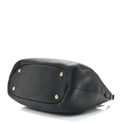 Prada Vitello Phenix Shoulder Bag Black 10 of 12