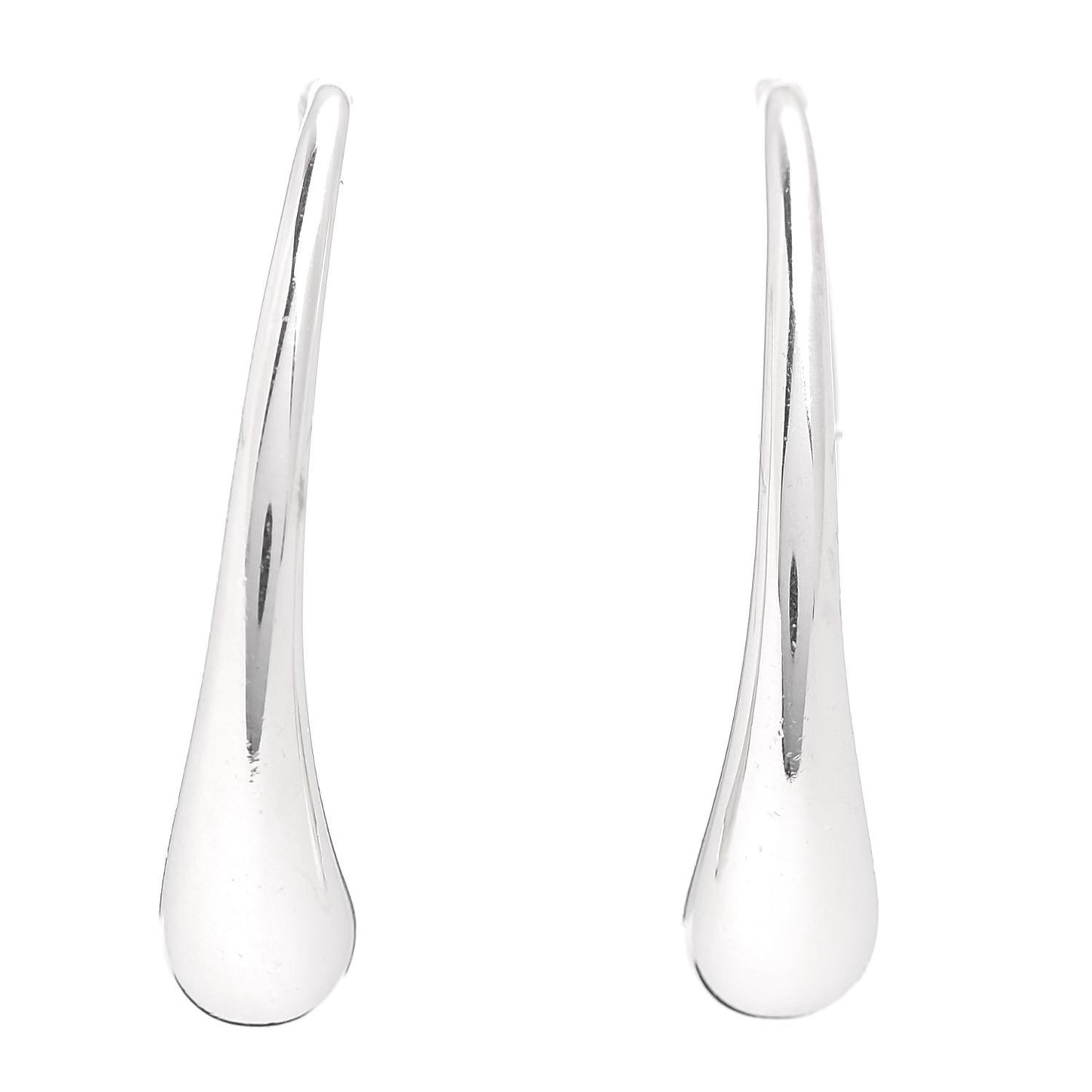 Sterling Silver Elsa Peretti Teardrop Hoop Earrings