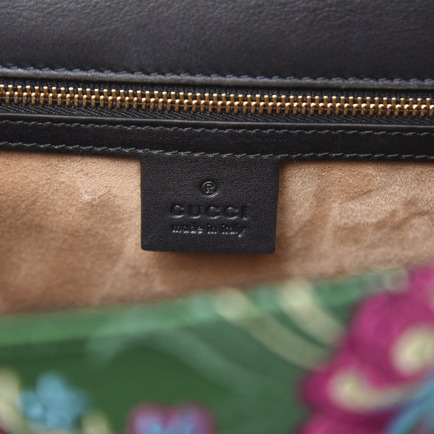 Jacquard Floral Medium Sylvie Top Handle Bag Green Multicolor Black