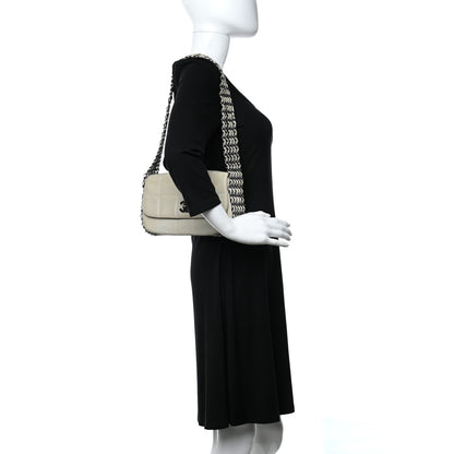 Chanel Lambskin Chocolate Bar 5 Chain Flap White 2 of 12