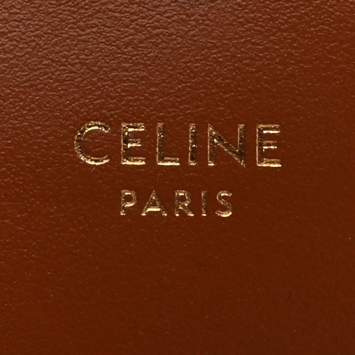 Celine Triomphe Canvas Calfskin Flap Card Holder Tan 6 of 8