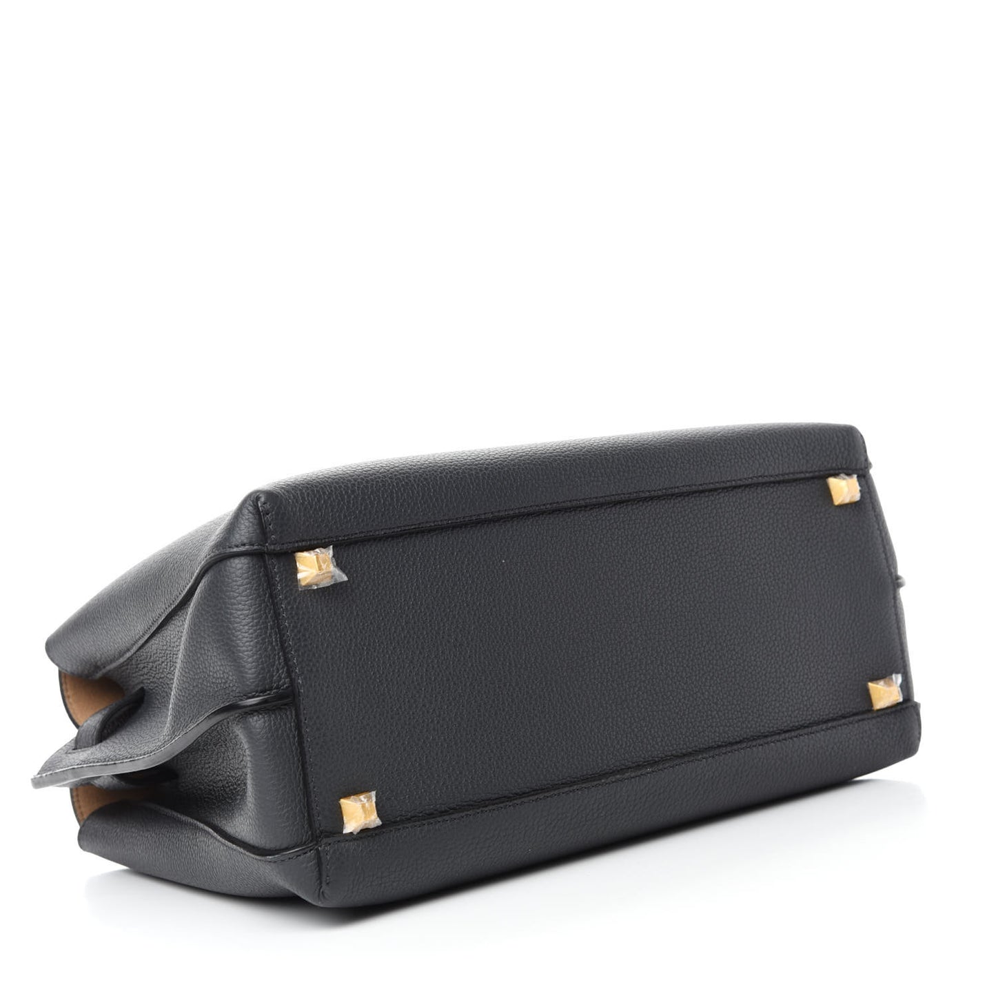 Grained Calfskin Medium Milla Tote Phantom Grey