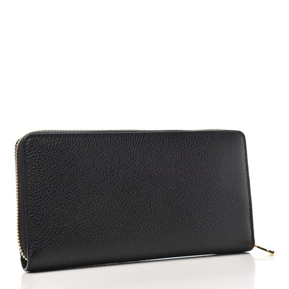 Gucci Grainy Calfskin Zumi Zip Around Wallet Black 3 of 6