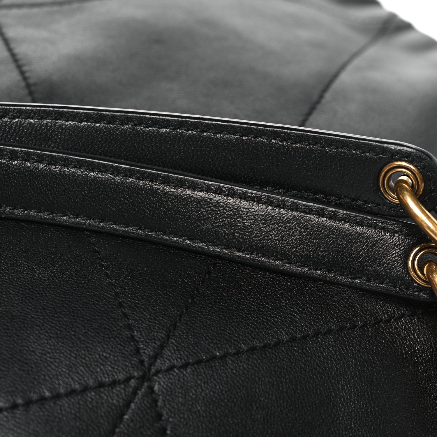 Saint Laurent SAINT LAURENT Lambskin Matelasse Monogram Large Jamie 4.3 Black 12 of 12