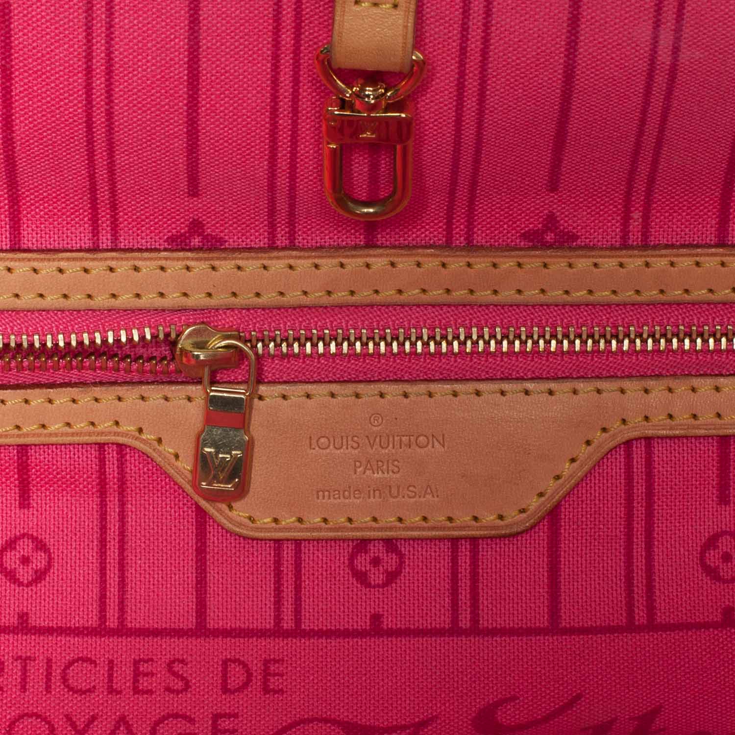 Louis Vuitton Monogram Roses Neverfull MM 6 of 9