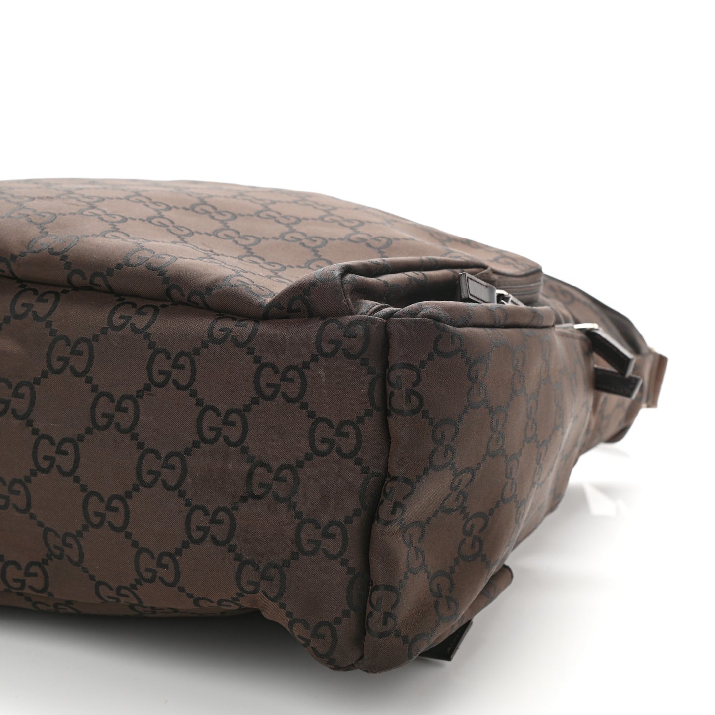 Nylon Monogram Extra Large Satchel Dark Brown