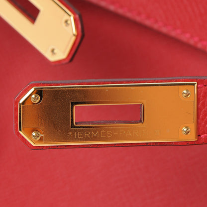 Hermes Epsom Birkin 30 Rouge Casaque 11 of 35