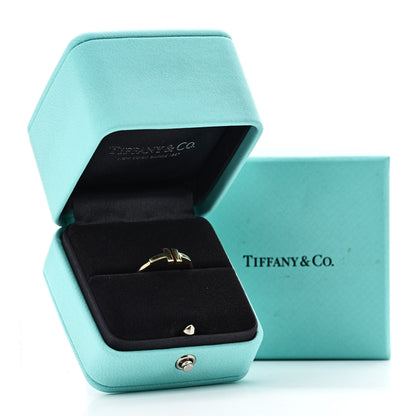 Tiffany 18K Yellow Gold T Wire Ring 55 7.25 5 of 5