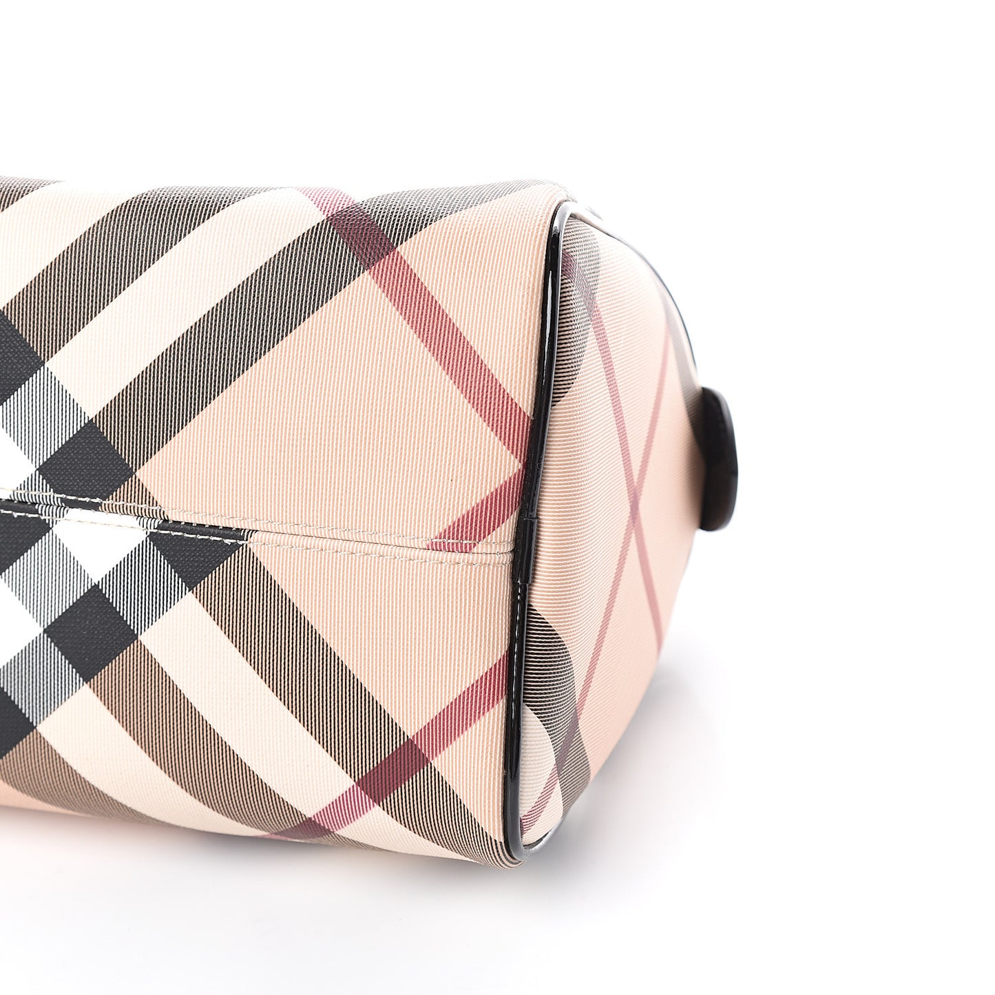 Supernova Check Patent Small Chester Bowling Bag Black