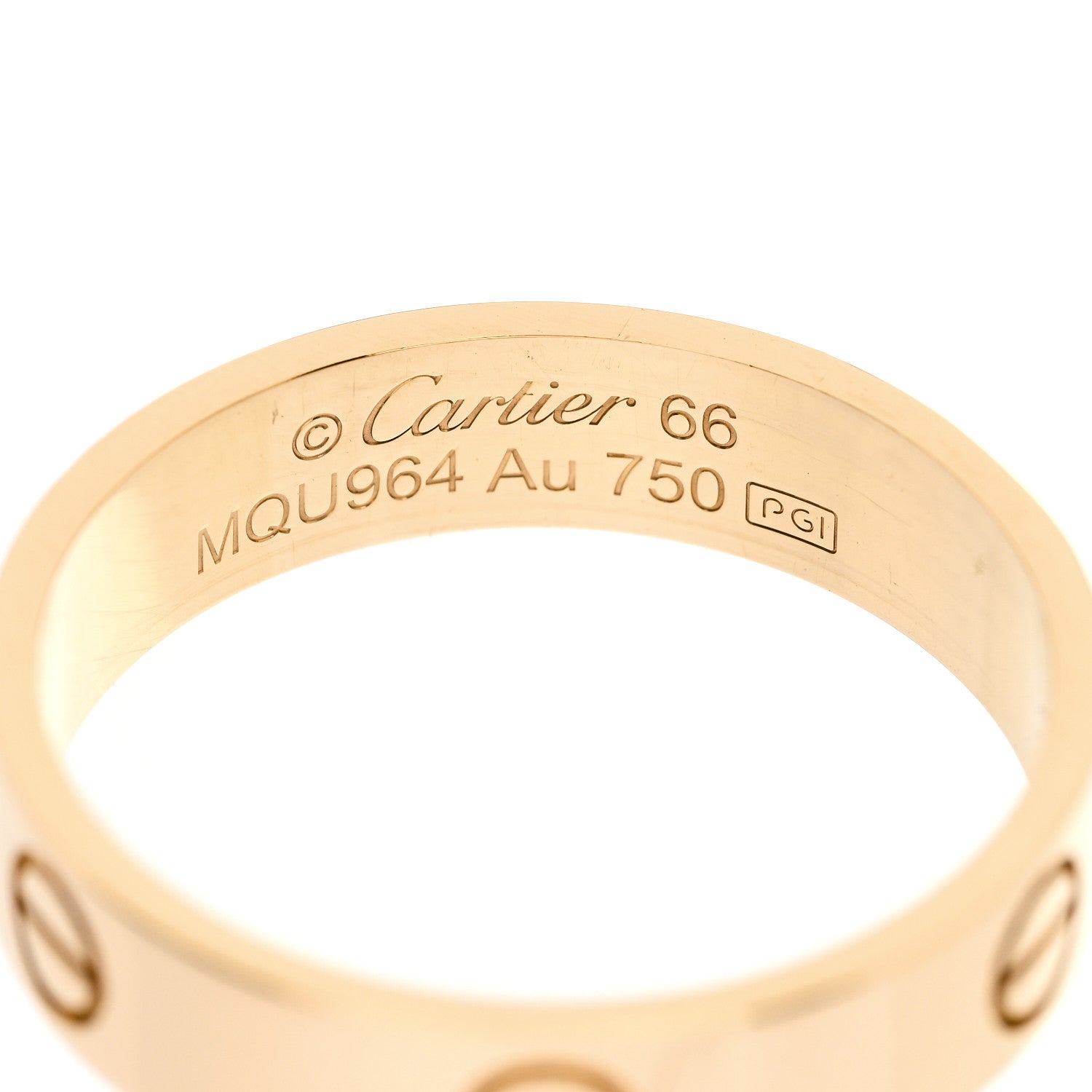 Cartier 18K Yellow Gold 5.5mm LOVE Ring 66 11.5 4 of 4