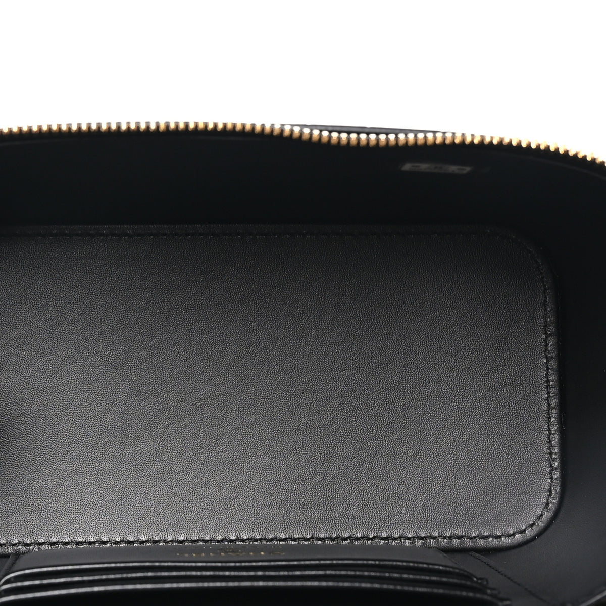 Chanel Calfskin Crocodile Embossed Crococo Small Top Handle Vanity Case With Chain Black 6 of 12
