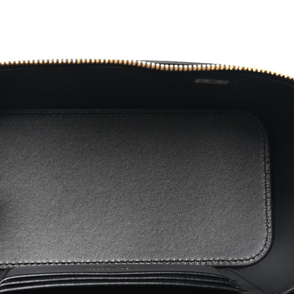 Chanel Calfskin Crocodile Embossed Crococo Small Top Handle Vanity Case With Chain Black 6 of 12