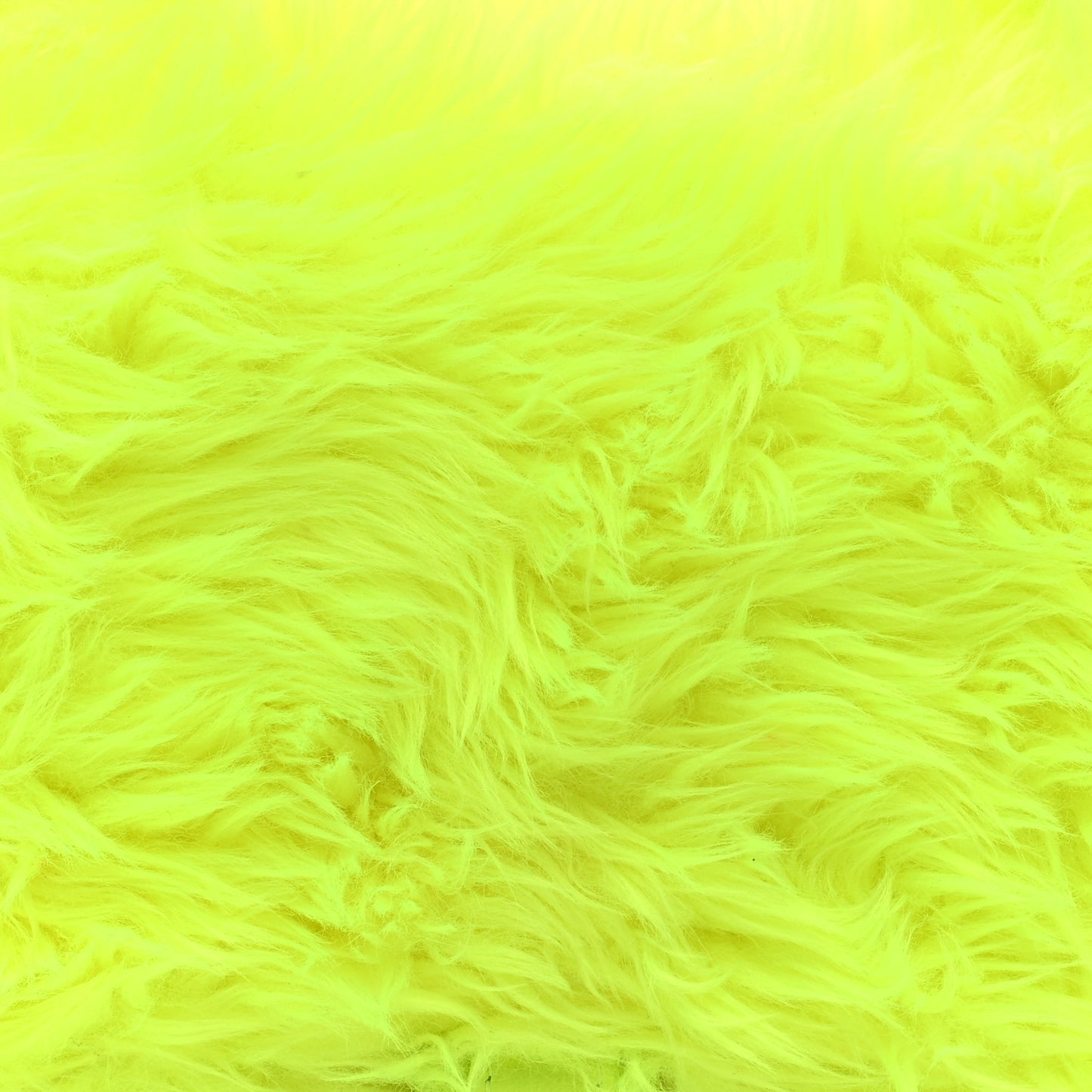 Faux Fur Medium Fluffy Hourglass Top Handle Bag Fluo Yellow