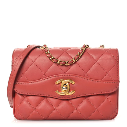 Chanel Lambskin Quilted Bi-Color Small Coco Vintage Flap Pink 1 of 14