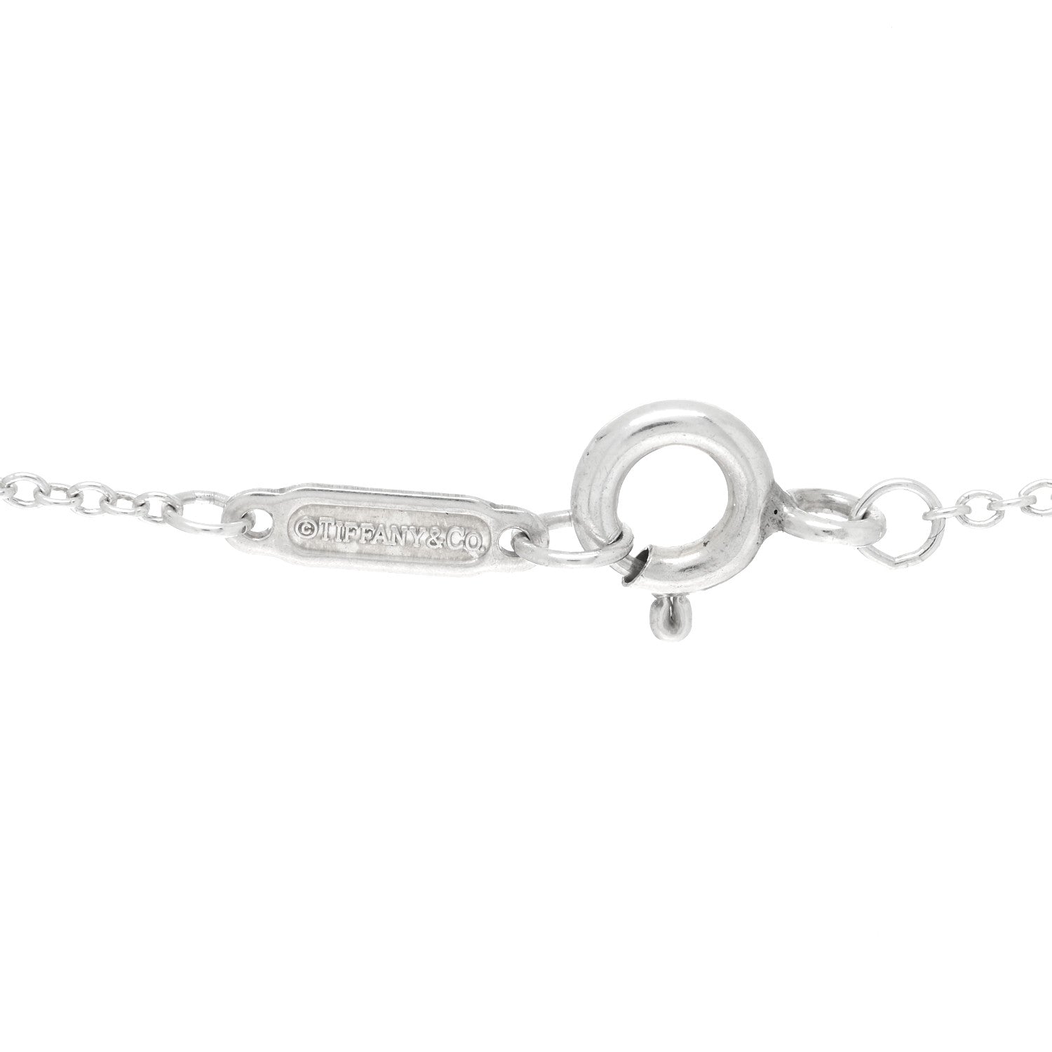 Tiffany Sterling Silver Atlas Open Pendant Necklace 3 of 3