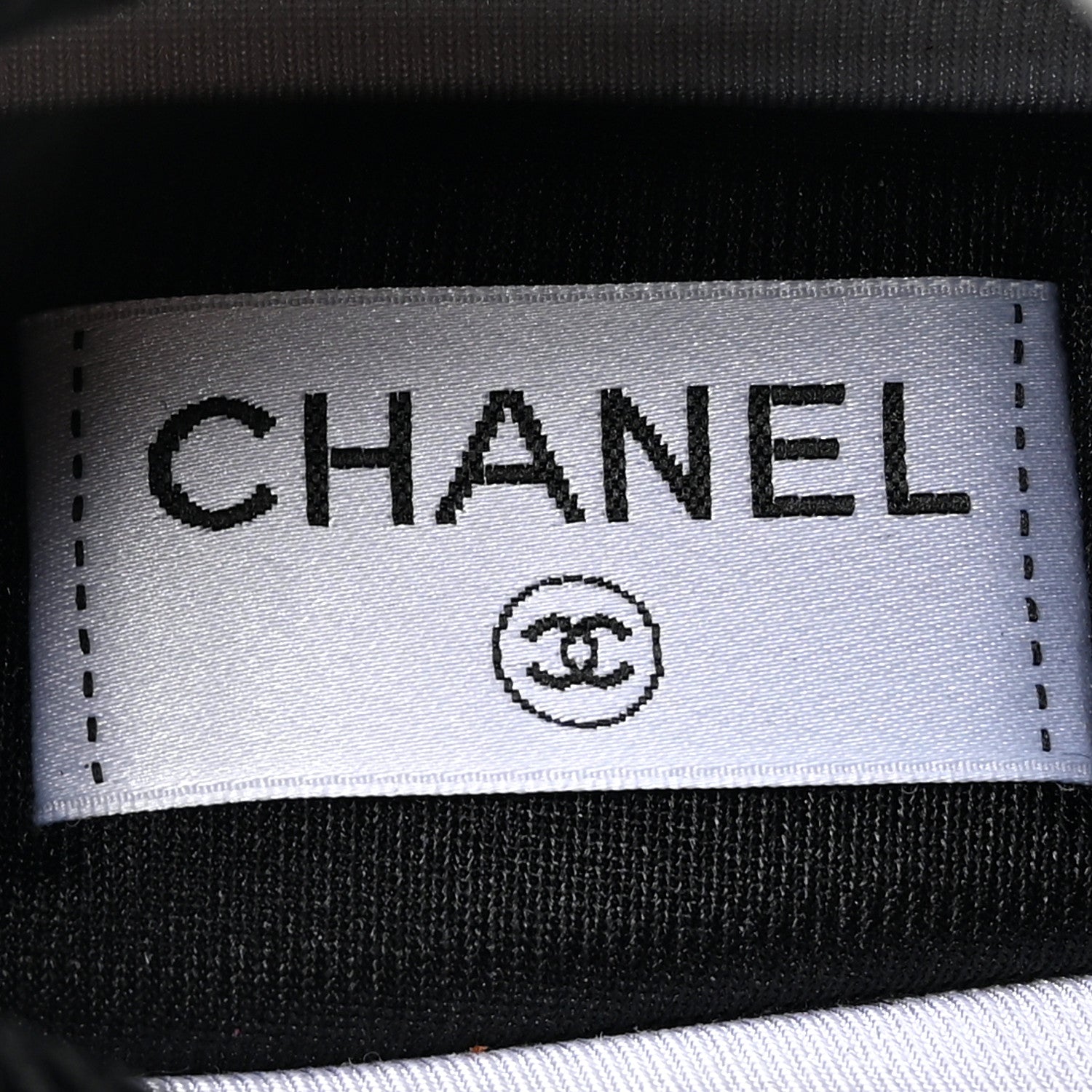 Chanel Mesh Suede Calfskin Womens CC Sneakers 37 White Dark Pink Grey 7 of 14