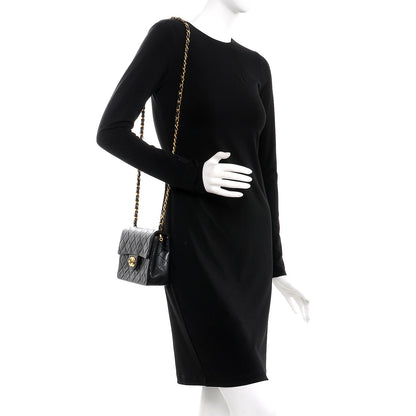 Chanel Lambskin Quilted Mini Square Flap Black 2 of 9