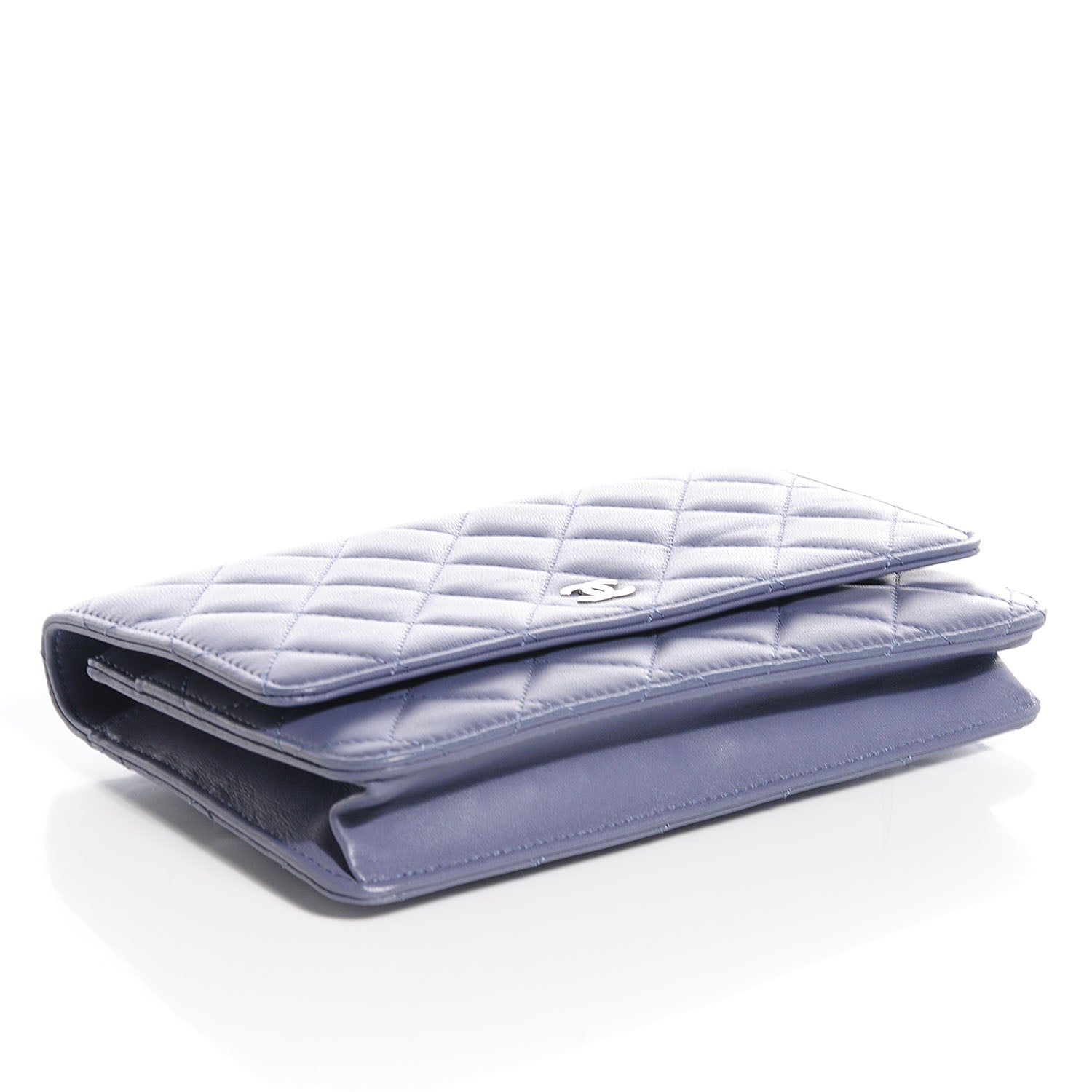 Chanel Lambskin Quilted Wallet On Chain WOC Lavender 4 of 8
