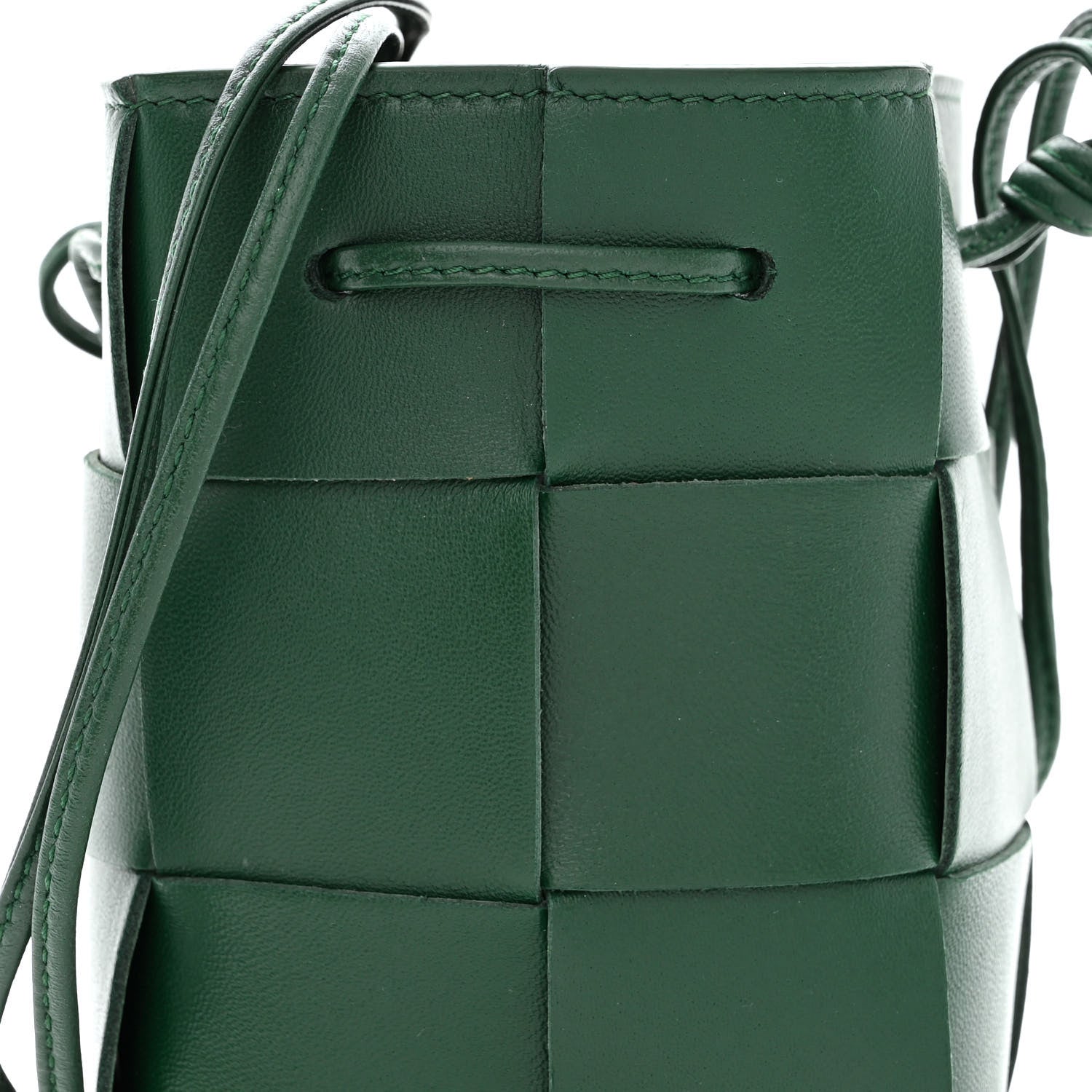 Bottega Veneta Nappa Maxi Intrecciato Mini Cassette Bucket Bag Raintree 7 of 9