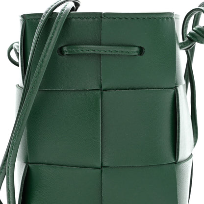 Bottega Veneta Nappa Maxi Intrecciato Mini Cassette Bucket Bag Raintree 7 of 9