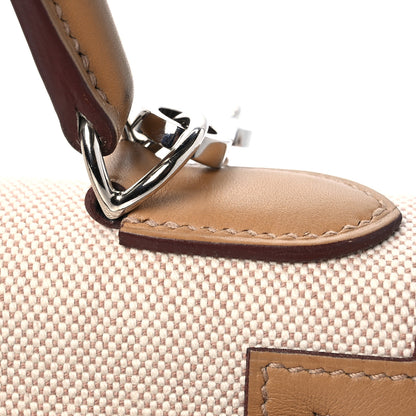 Hermes Toile H Swift Kelly Sellier 28 Ecru Biscuit 13 of 14