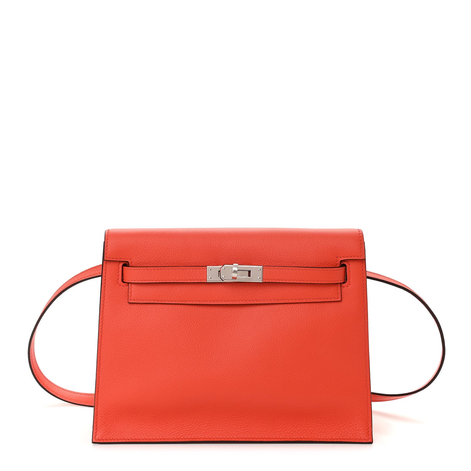 Hermes Evercolor Kelly Danse II Belt Bag Orange Poppy 1 of 10