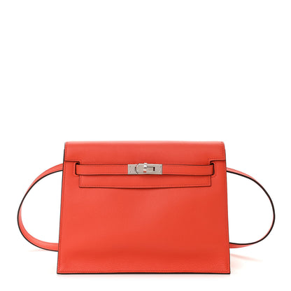 Hermes Evercolor Kelly Danse II Belt Bag Orange Poppy 1 of 10