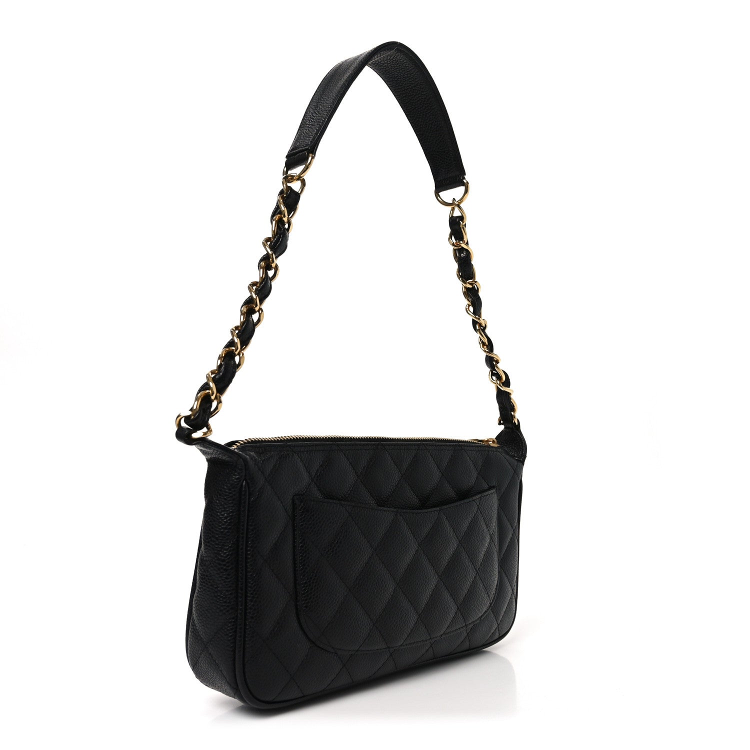 Chanel Caviar Quilted Timeless CC Shoulder Bag Black 3 of 10