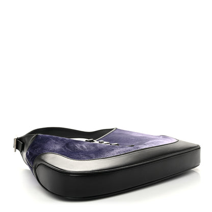 Gucci Velvet Calfskin Small Jackie O Hobo Light Purple Black 4 of 11