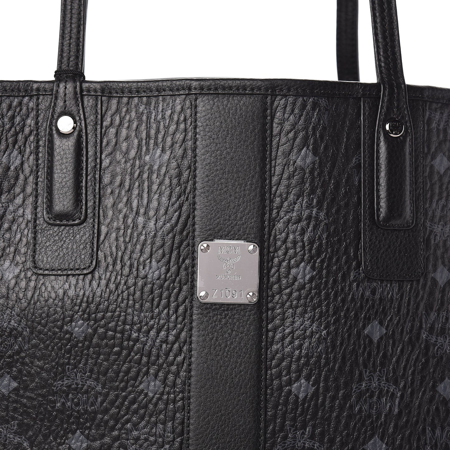 Visetos Large Liz Reversible Shopper Tote Black