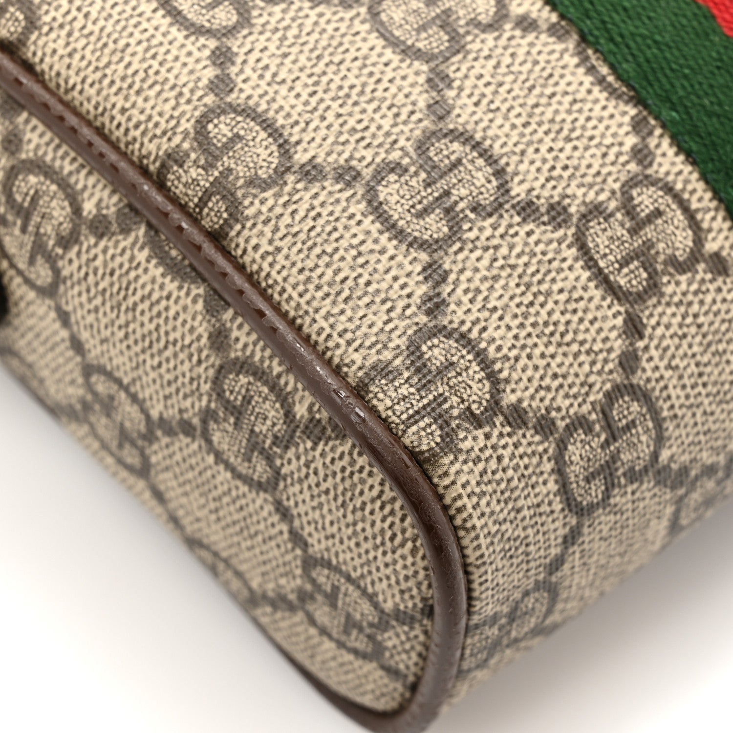 Gucci GG Supreme Monogram Web Mini Ophidia Messenger Brown 12 of 13