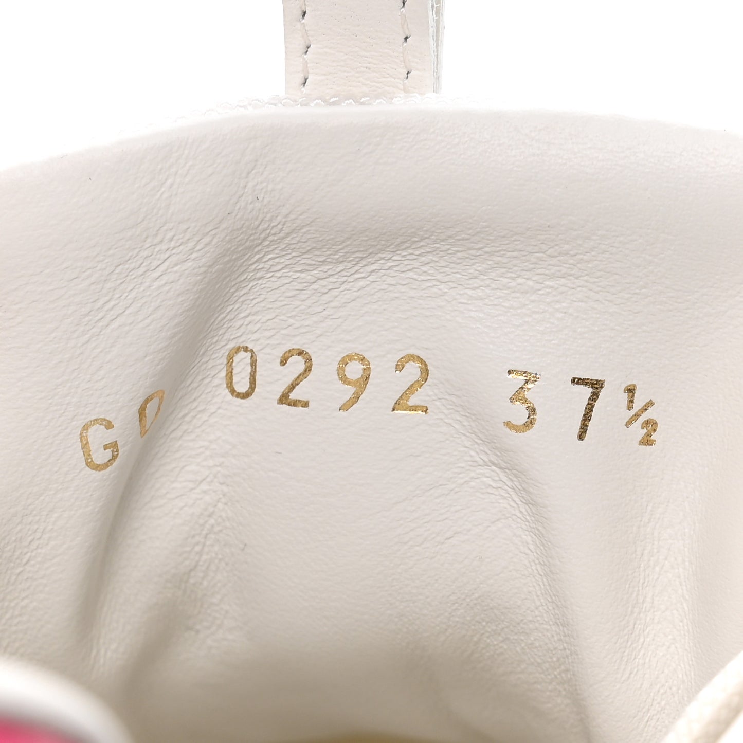 Calfskin Monogram Run Away Sneakers 37.5 White Pink
