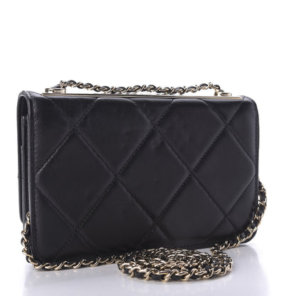 Chanel Lambskin Quilted Trendy CC Wallet On Chain WOC Black 3 of 11