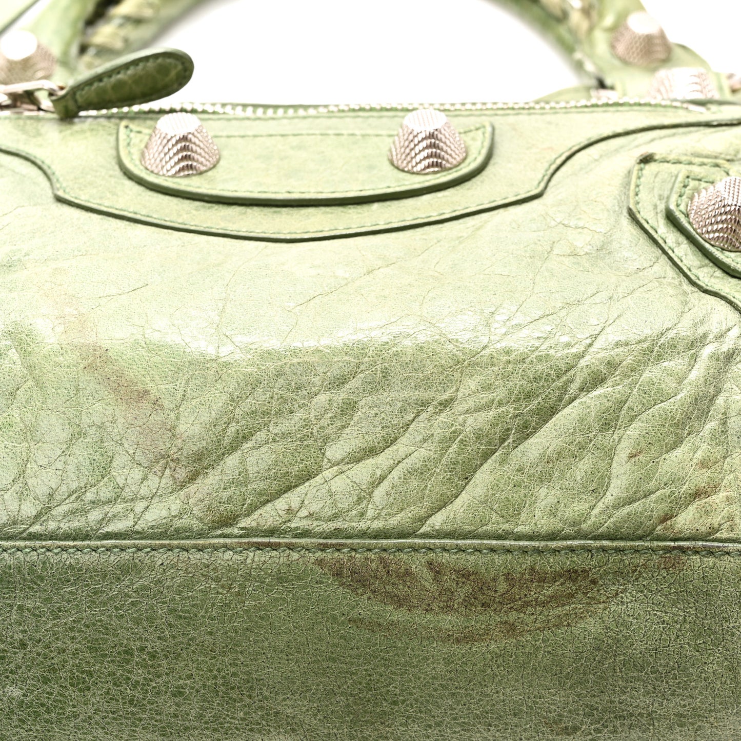 Agneau Giant 21 Silver Hardware City Vert Thyme