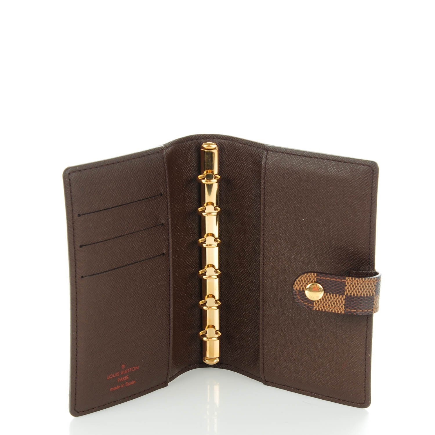 Louis Vuitton Damier Ebene Small Ring Agenda Cover 5 of 7