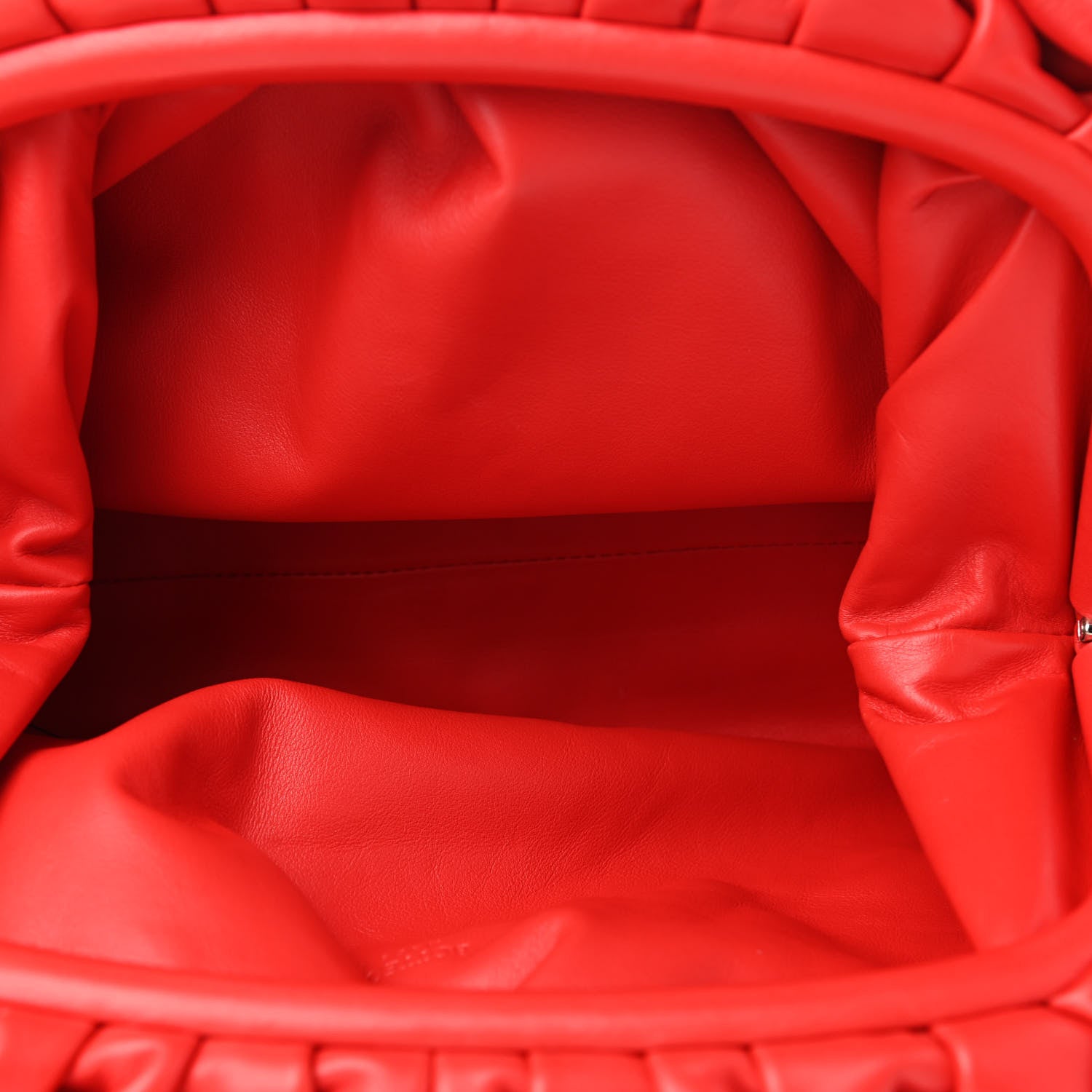 Bottega Veneta Smooth Butter Calf The Pouch Oversized Clutch Bright Red 5 of 6