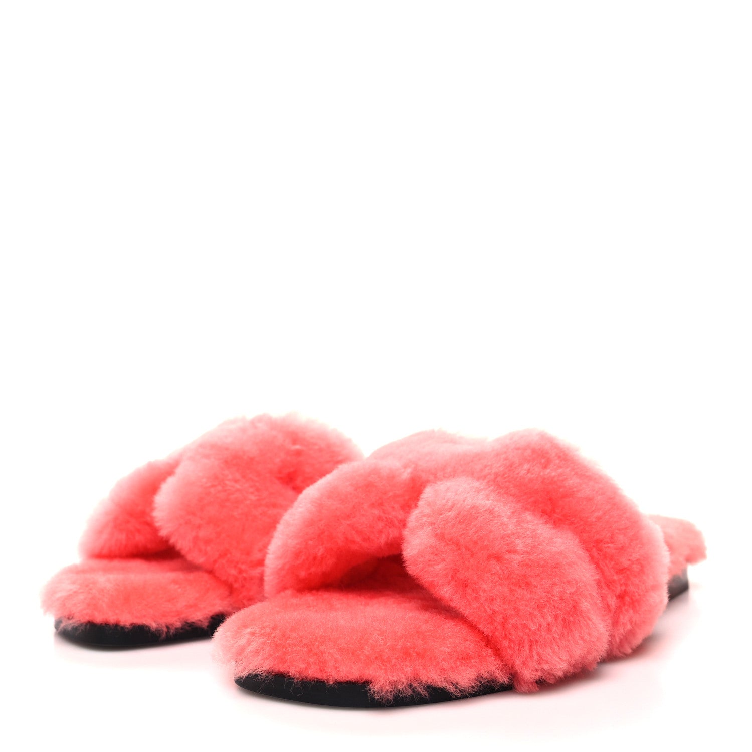 Hermes Woolskin Oran Sandals 35 Rose Du Desert 3 of 8